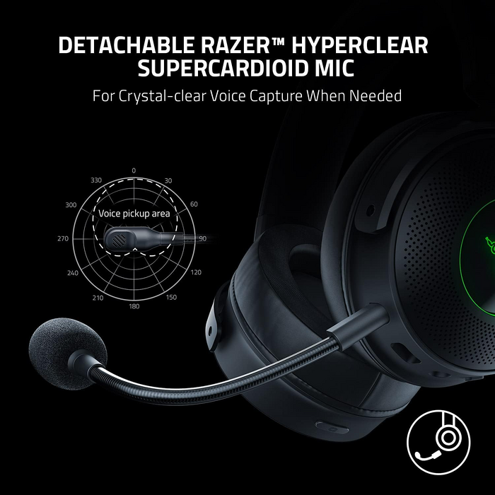 Razer Kraken Wireless V3 Pro RGB Gaming Headset with Haptic Technology - Black - Open Sealed  for sale in Egypt from Games2Egypt