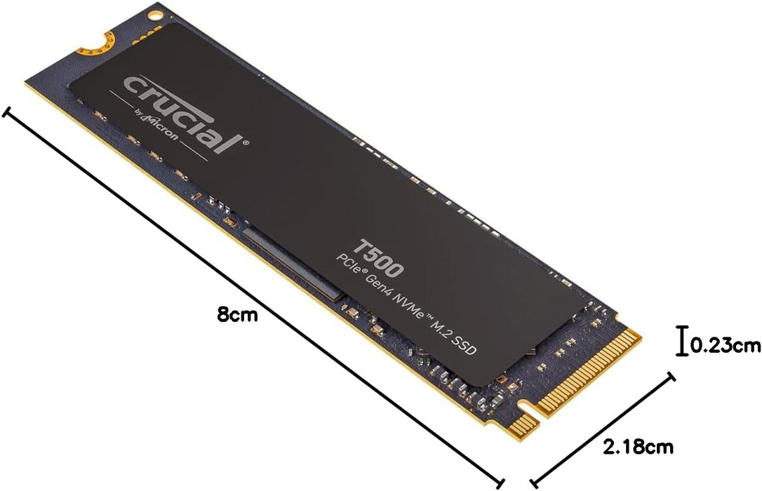 Crucial T500 2TB PCIe Gen4 NVMe M.2 SSD + Heatsink  for sale in Egypt from Games2Egypt