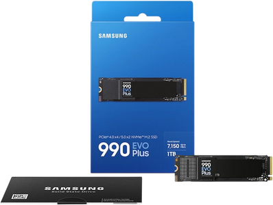 Samsung 990 EVO Plus 1TB PCle Gen4 M.2 SSD + Heatsink  for sale in Egypt from Games2Egypt