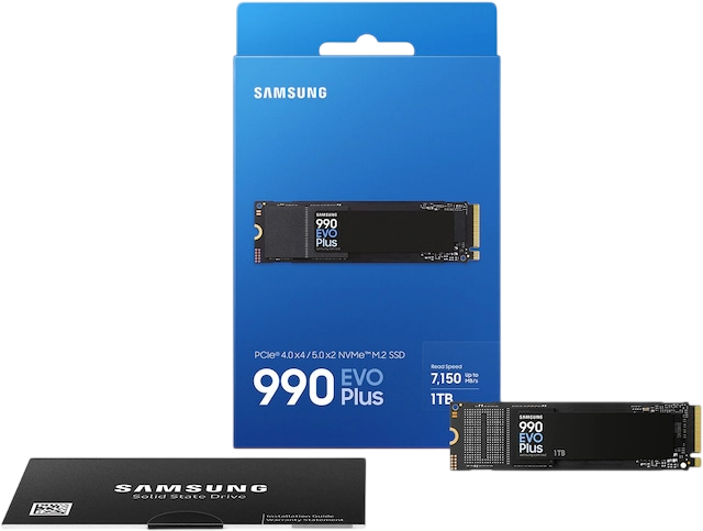 Samsung 990 EVO Plus 1TB PCle Gen4 M.2 SSD + Heatsink  for sale in Egypt from Games2Egypt