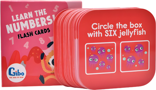 Nilco Gibo Flash Card Learn to Count Card Game  for sale in Egypt from Games2Egypt