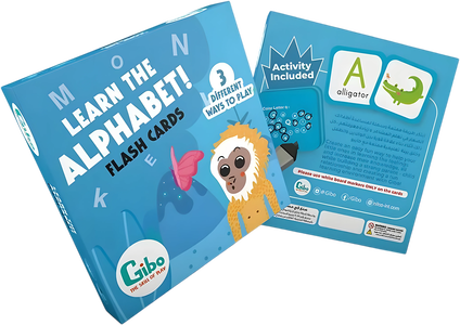 Nilco Gibo Flash Card Learn to Alphabet -  for sale in Egypt from Games2Egypt