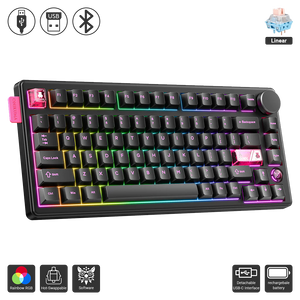 ONIKUMA MT706 Tri-Mode Gasket RGB Gaming Mechanical Keyboard - Black  for sale in Egypt from Games2Egypt