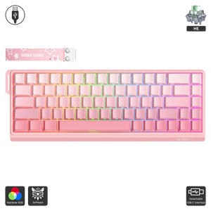 ONIKUMA G69 RGB Wired Magnetic Gaming Keyboard - Pink  for sale in Egypt from Games2Egypt