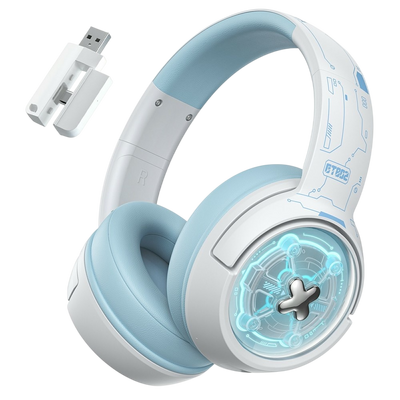 ONIKUMA GT802 Tri-Mode RGB Gaming Headset - White