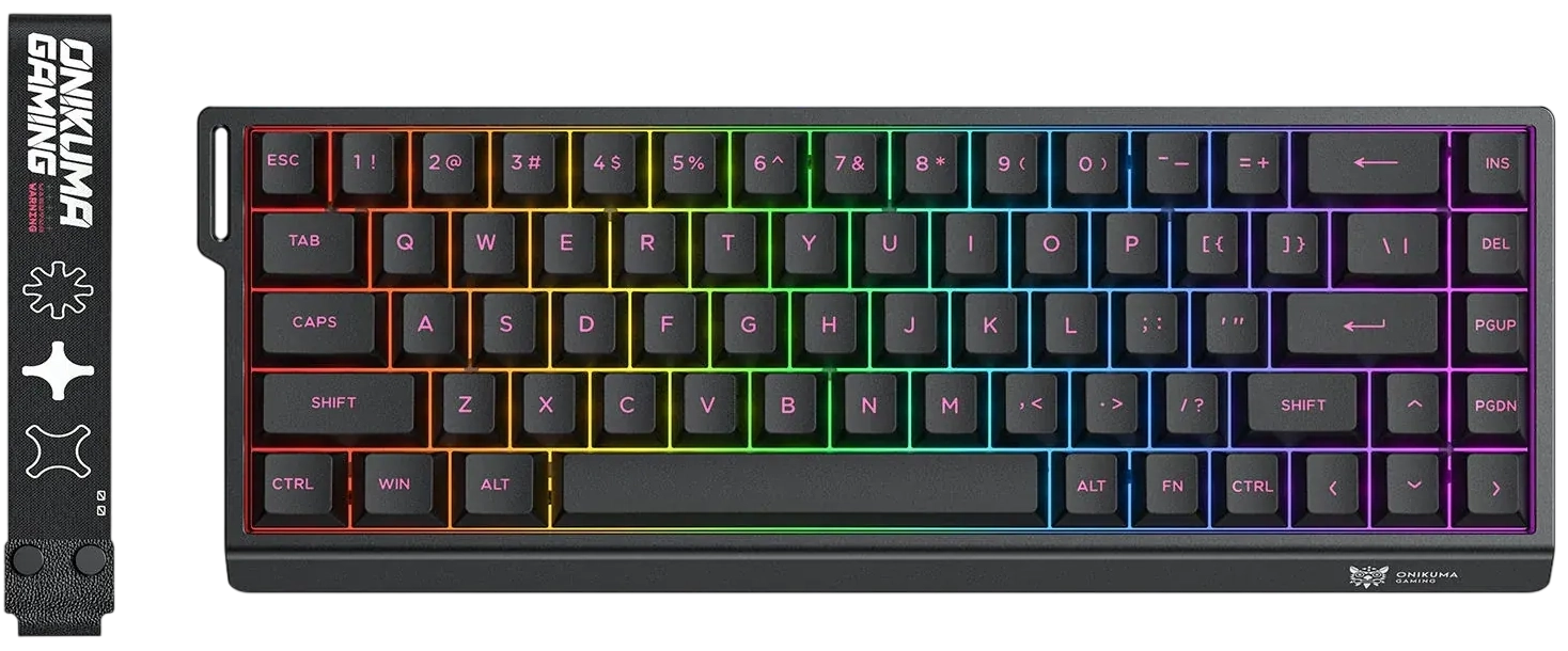 ONIKUMA MT603 Tri-Mode RGB Gaming Mechanical Keyboard - Black  for sale in Egypt from Games2Egypt