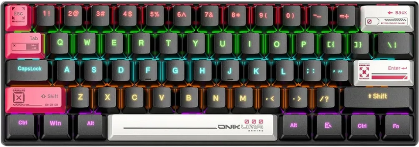 ONIKUMA MT605 Tri-Mode RGB Gaming Mechanical Keyboard - Black