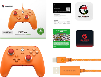 GameSir G7 SE Wired Controller - Vibrant Orange - Open Sealed  for sale in Egypt from Games2Egypt
