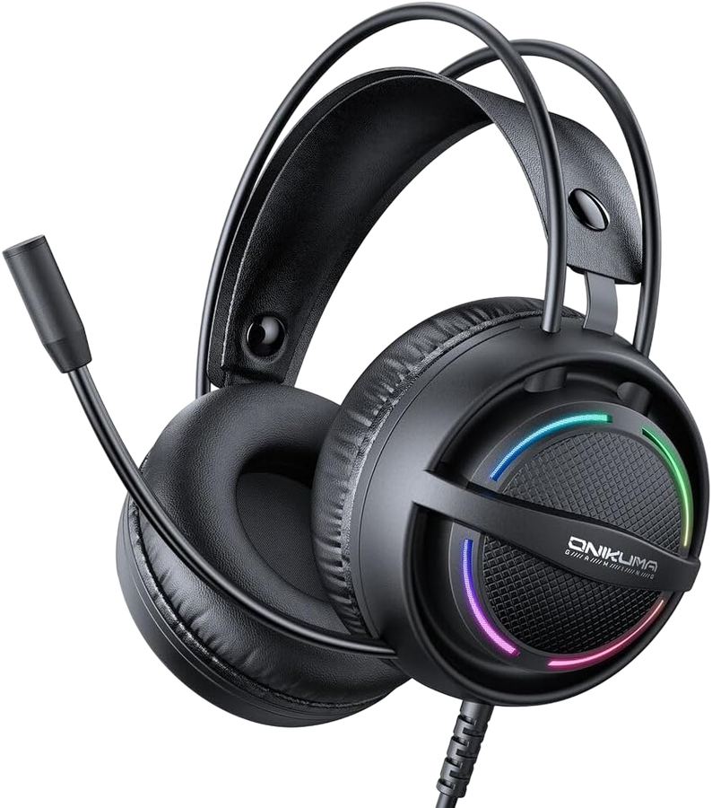 ONIKUMA X88 RGB Wired Gaming Headset - Black