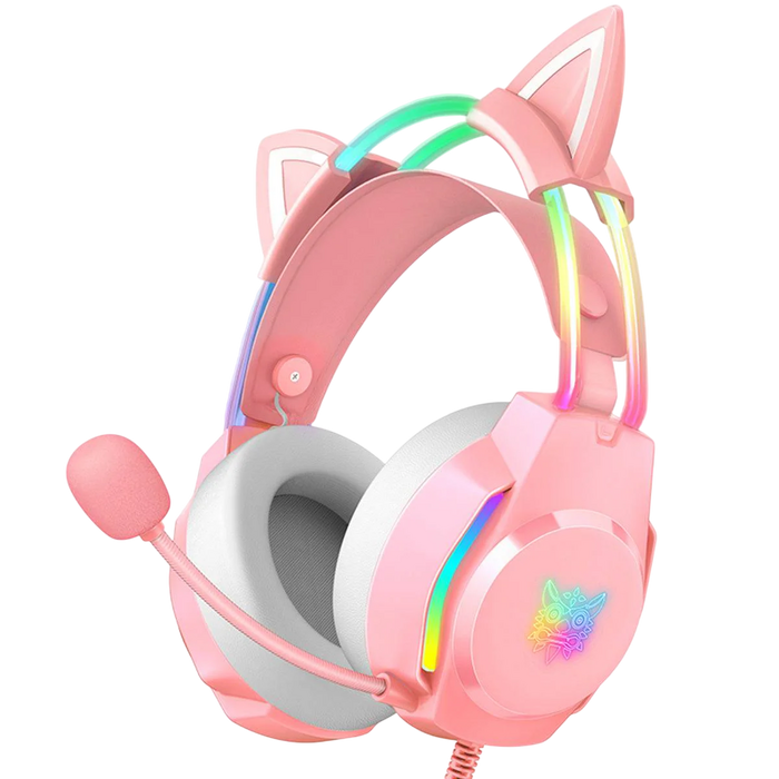 ONIKUMA X26 Cat Ear RGB Wired Gaming Headset - Pink  for sale in Egypt from Games2Egypt