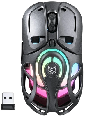 ONIKUMA DM02 Tri-Mode RGB Gaming Mouse - Grey