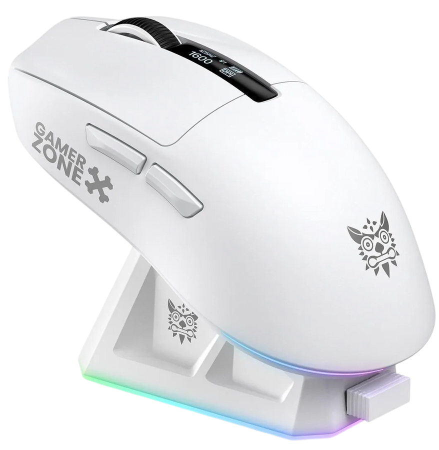 اونيكوما DM07 ماوس جيمنج RGB بثلاثة أوضاع – أبيض