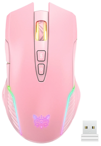 Onikuma CW905 Wireless RGB Gaming Mouse - Pink
