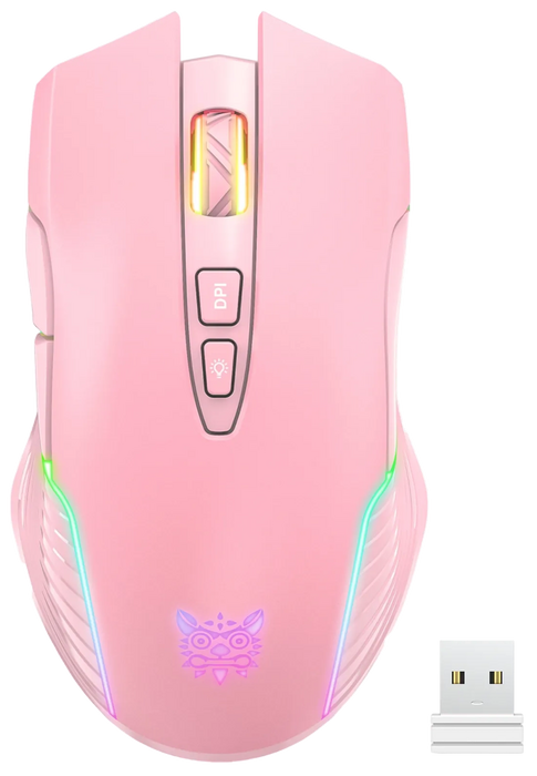 Onikuma CW905 Dual-Mode RGB Gaming Mouse - Pink  for sale in Egypt from Games2Egypt