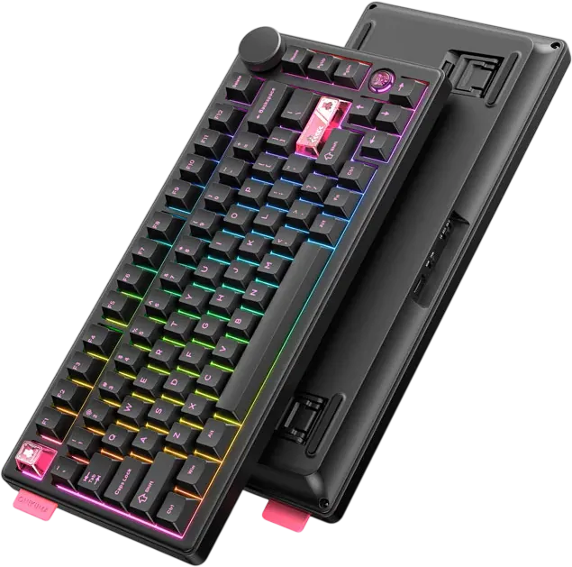 ONIKUMA MT706 Tri-Mode Gasket RGB Gaming Mechanical Keyboard - Black  for sale in Egypt from Games2Egypt