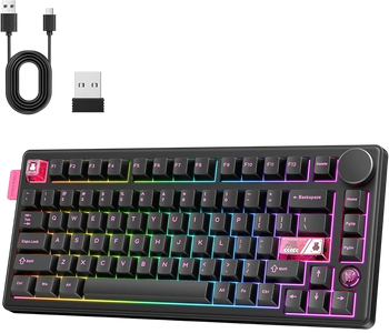 ONIKUMA MT706 Tri-Mode Gasket RGB Gaming Mechanical Keyboard - Black  for sale in Egypt from Games2Egypt