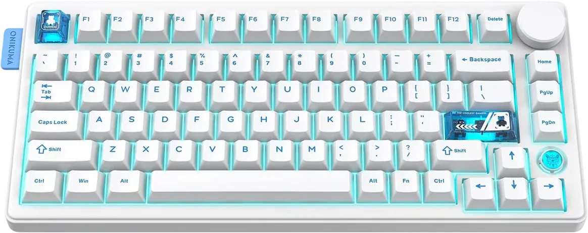 ONIKUMA MT706 Tri-Mode Gasket RGB Gaming Mechanical Keyboard - White  for sale in Egypt from Games2Egypt