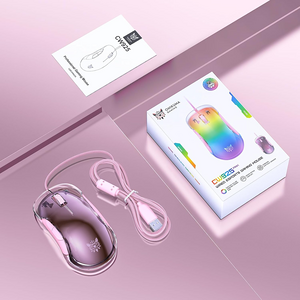 ONIKUMA CW925 RGB Wired Gaming Mouse - Pink  for sale in Egypt from Games2Egypt