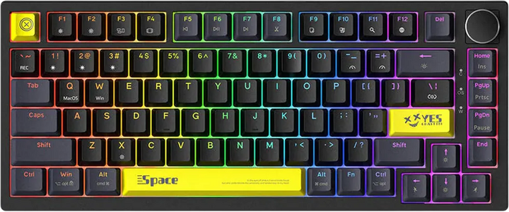 ONIKUMA G52 RGB Wired Mechanical Gaming Keyboard - Black