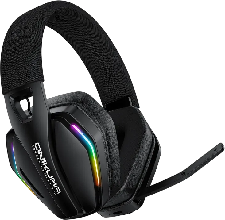 ONIKUMA GT826 Tri-Mode RGB Gaming Headset - Black – image 2
