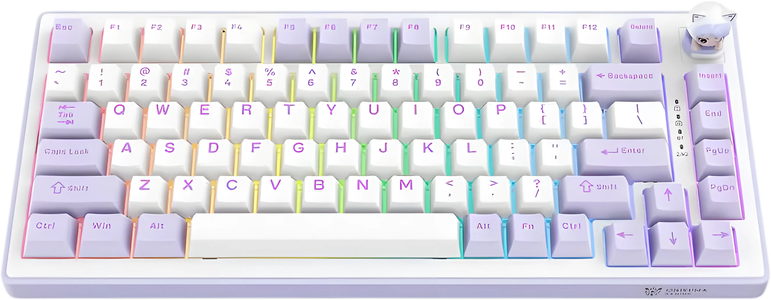 ONIKUMA MT707 Tri-Mode RGB Gaming Mechanical Keyboard - Purple -  for sale in Egypt from Games2Egypt