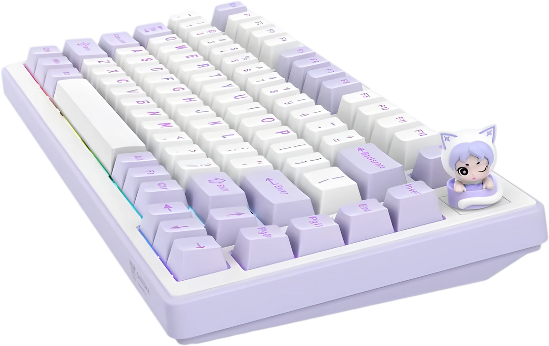 ONIKUMA MT707 Tri-Mode RGB Gaming Mechanical Keyboard - Purple  for sale in Egypt from Games2Egypt