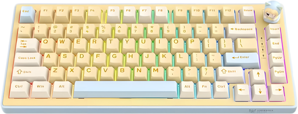 ONIKUMA MT707 Tri-Mode RGB Gaming Mechanical Keyboard - Yellow