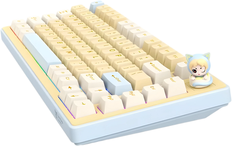 ONIKUMA MT707 Tri-Mode RGB Gaming Mechanical Keyboard - Yellow  for sale in Egypt from Games2Egypt
