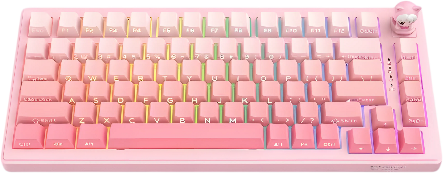 ONIKUMA MT707 Tri-Mode RGB Gaming Mechanical Keyboard - Pink  for sale in Egypt from Games2Egypt