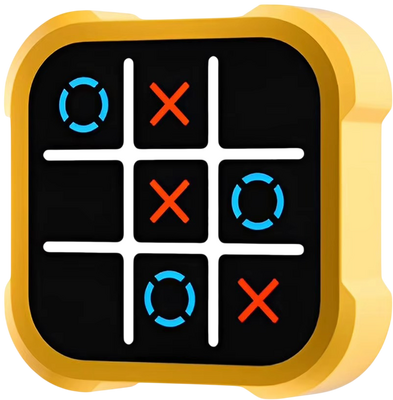Electronic Fun Tic Tac Toe X-O Game – Yellow