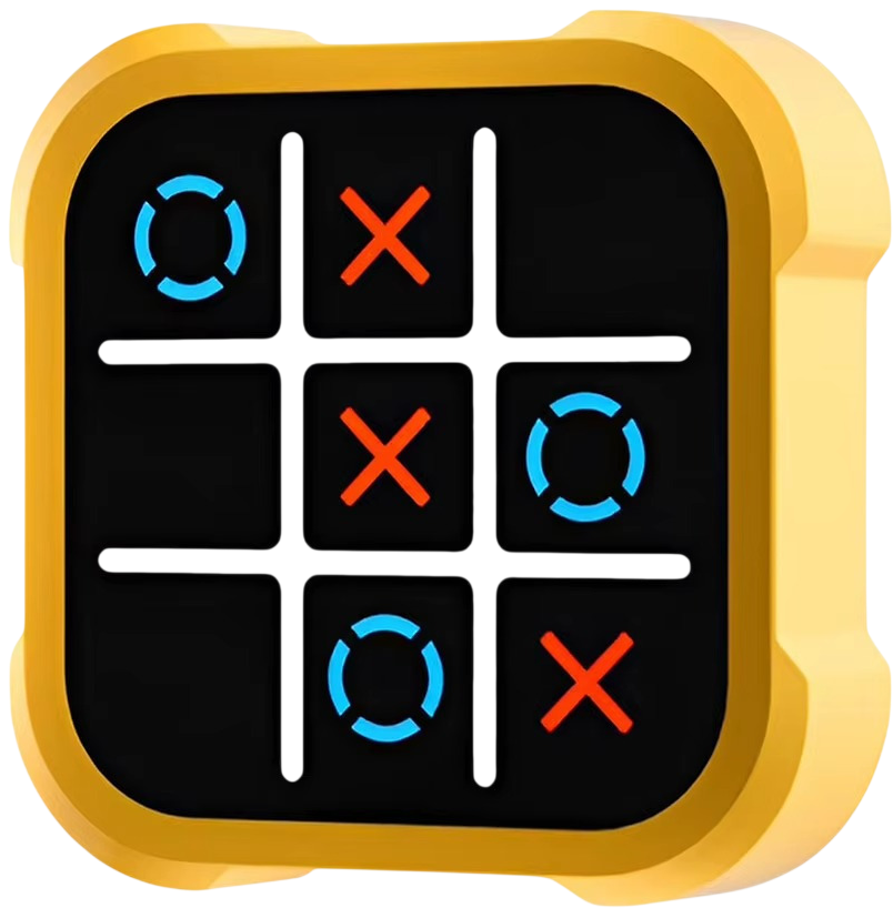 Electronic Fun Tic Tac Toe X-O Game – Yellow