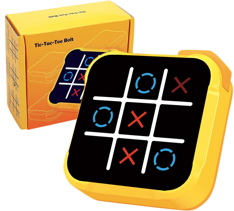 Electronic Fun Tic Tac Toe X-O Game – Yellow  for sale in Egypt from Games2Egypt
