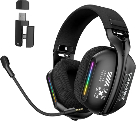 ONIKUMA GT808 Tri-Mode RGB Gaming Headset - Black