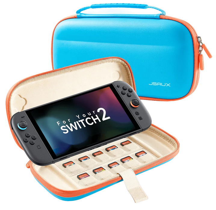 Jsaux Ultra-thin Carrying Case for Switch 2 - Blue  for sale in Egypt from Games2Egypt