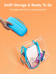 Jsaux Ultra-thin Carrying Case for Switch 2 - Blue  for sale in Egypt from Games2Egypt