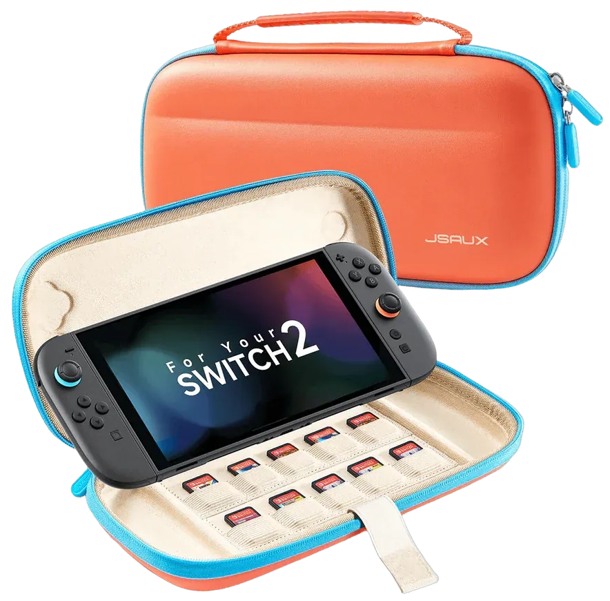 Jsaux Ultra-thin Carrying Case for Switch 2 - Orange