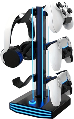 Deadskull RGB Multi-Functional Controller & Headset Stand - Black