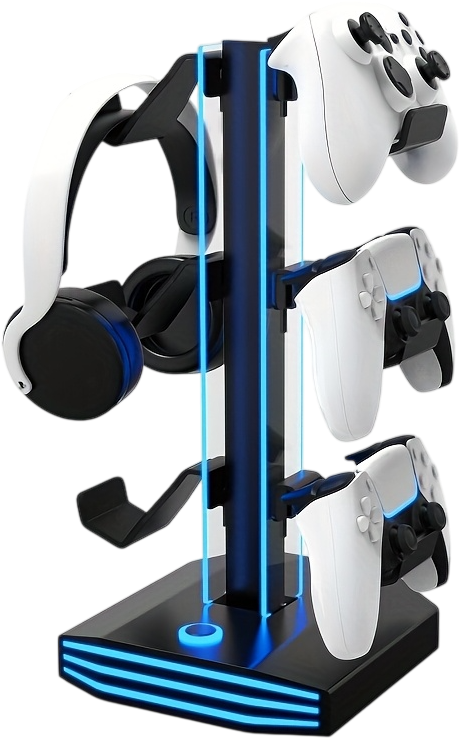 Deadskull RGB Multi-Functional Controller & Headset Stand - Black