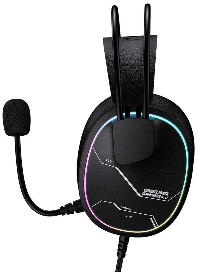 ONIKUMA X91 RGB Wired Gaming Headset - Black – image 2
