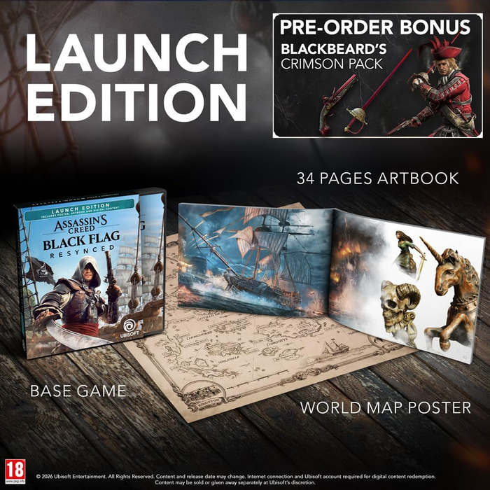 Assassin's Creed Black Flag Resynced Launch Edition - PS5  for sale in Egypt from Games2Egypt