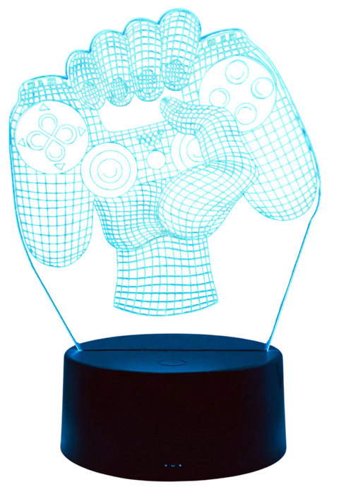 Gamepad 3D LED Ambient Night Light 7 Colors with Remote  for sale in Egypt from Games2Egypt