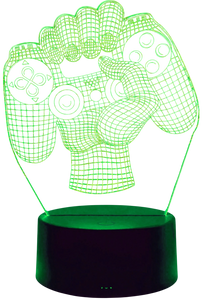 Gamepad 3D LED Ambient Night Light 7 Colors with Remote  for sale in Egypt from Games2Egypt