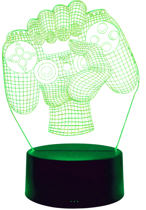 Gamepad 3D LED Ambient Night Light 7 Colors with Remote  for sale in Egypt from Games2Egypt