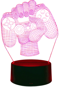 Gamepad 3D LED Ambient Night Light 7 Colors with Remote  for sale in Egypt from Games2Egypt