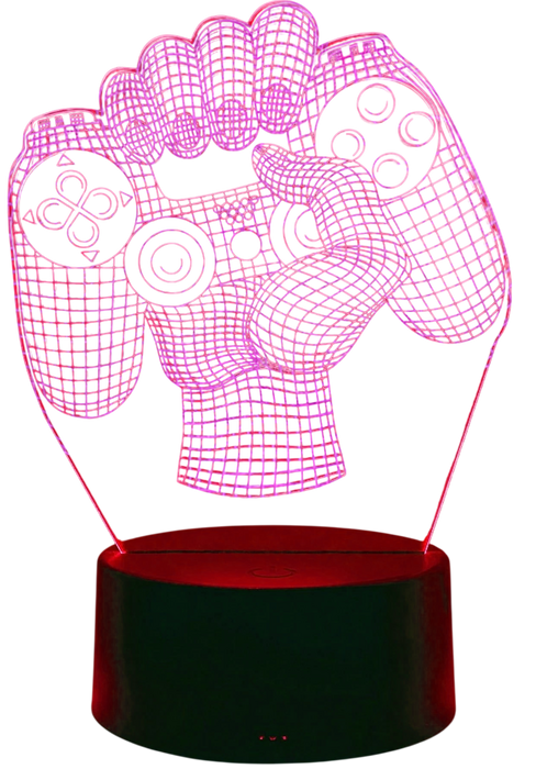 Gamepad 3D LED Ambient Night Light 7 Colors with Remote  for sale in Egypt from Games2Egypt