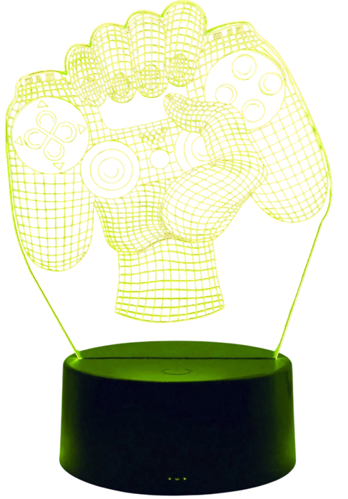 Gamepad 3D LED Ambient Night Light 7 Colors with Remote  for sale in Egypt from Games2Egypt