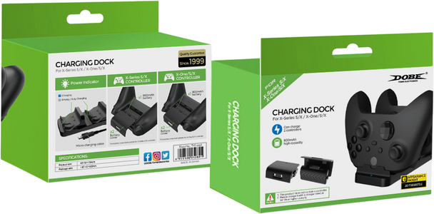 DOBE TYX-532X Dual Charging Dock for Xbox S/X – Black  for sale in Egypt from Games2Egypt