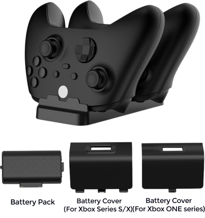 DOBE TYX-532X Dual Charging Dock for Xbox S/X – Black  for sale in Egypt from Games2Egypt