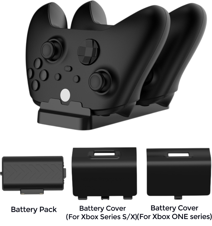 DOBE TYX-532X Dual Charging Dock for Xbox S/X – Black – image 4