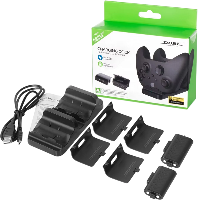 DOBE TYX-532X Dual Charging Dock for Xbox S/X – Black  for sale in Egypt from Games2Egypt
